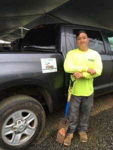 Landscaper's truck magnet
